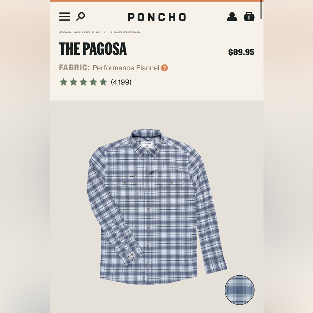 Poncho - The Pagosa Flannel